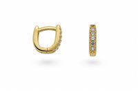 Boucles d'oreilles Femme in Or Zircone OVALINI 5 ZIRCONI